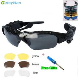 Sunglasses Gutsyman Sport Stereo Wireless Bluetooth 4.1 Headset Telephone Driving Sunglasses/mp3 Riding Eyes Glasses with Colourful Sun Lens
