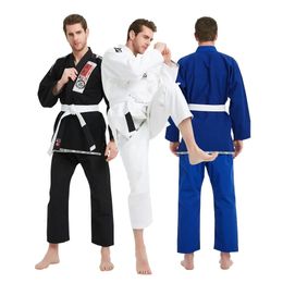 Brazilian Jiu Jitsu Gi Bjj Kimono Blue 450 Grammes MMA Uniform Preshrunk Grappling Gis For Men Women With White Belt 231226