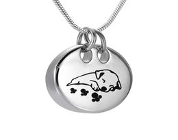 Pet Cremation Necklace for Ashes Dog Urns Jewellery Stainless Steel Cute Dog Cat Keepsake Memorial Urn Pendant Locket Cremation Urn 3657334