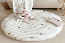 Baby Play Mat born Round Cushion Pad Seat Cushion Kids Pillow Thick Cotton Play Pad Crwaling Mat Carpet Floor Rug Baby 2202128619537