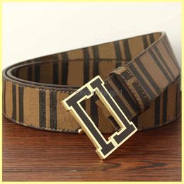 2024SS Leather men's belt Width 4.0cm Fashion Designer belt men's buckle letter belt Cintura cetures F Fashion personality trend belt