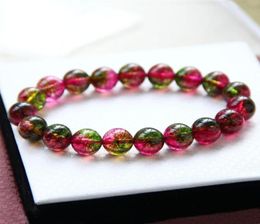 Beaded Strands Female Yce Species Ymitation Tourmaline Watermelon Bracelet Candy Colour Fashion Allmatch Jewelry2860682