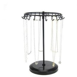 Fashion 15 33 18cm Rotary Jewelry Female Mannequin Display Stand Holder Earring Iron Frame Necklace Holder Accessories Base Storag2228