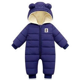 LZH Baby Snowsuit Infant born Clothes Kids Winter Jumpsuit For Boys Girls Romper Overalls Children Christmas Costume 231226