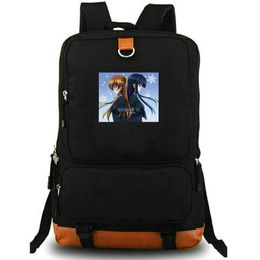 White Album backpack Sound of Destiny daypack Cartoon school bag Print rucksack Leisure schoolbag Laptop day pack