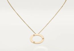 gold designer necklace ring pendants designer Jewellery for women silver rose stainless steel diamond jewellery husbands wives timel9488586