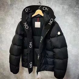 High-end school overcomes classic men's jackets Luxury designer brand down jackets Parka Men's Epaulettes popular winter warm cotton outdoor coats z6