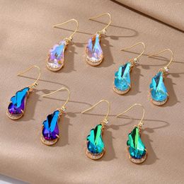 Dangle Earrings Fashion For Women Luxury Style Multicolor Glass Wing Charms Drop Girl Wedding Party Jewellery Trend Gifts