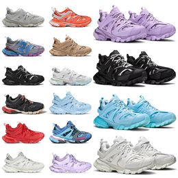 With Original Box Track 3.0 Designer Shoes For Men Women All Black White Light Blue Med Grey Violet Purple Luxury Brand Old sneakers Trainers