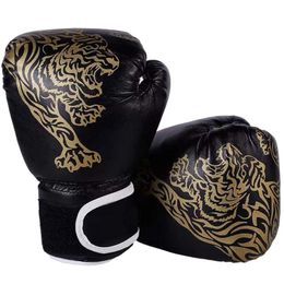 Adults Boxing Gloves Breathable PU Leather Fighting Children Training Kickboxing for Home Sport 231225