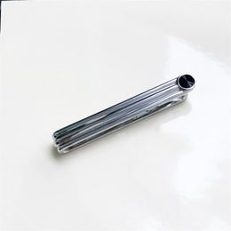 Luxury Designer Tie Clip for men high quality with stamp Titanium Steel Metal top gift With Box273Z