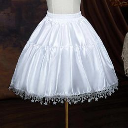 Skirts White Lolita Princess Dress Skirt Women's High Waist Star Moon Patchwork Dance Sexy All-matched Fluffy Bustle Mini