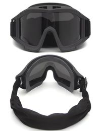 Tactical Goggles Shooting Sunglasses 3 Lens Tactical Accessories Airsoft Paintball Motorcycle Windproof Wargame Glasses6685422