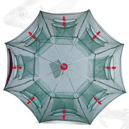 Combo 428 Holes Automatic Fishing Net Nylon Foldable Catch Fish Trap Nets for Fish Shrimp Minnows Crab Cast Mesh Fishing Network Tool