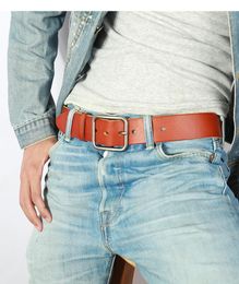 Vintage 100 Genuine leather Belt for Men High Quality Natural Cow Leather Men039s Belt Male Strap for jeans or pants CX2007167522931