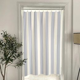 Curtain Wide Striped Door Korean Style Half Partition Curtains For Bedroom Living Home Decoration