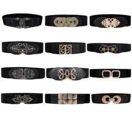 Belts Fashion Women Wide Waist Elastic Stretch Belt Cinch Waistband Cummerband Plus Size Girls Seal BeltsBelts9332276