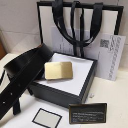 2019 -selling High Quality Leather Belt Men And Women Gold Buckle Silver Buckle Black Belts Delivery With box290k