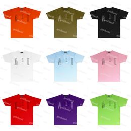 Mens Short Sleeve Shirts Tops Tide Brand Printed T Shirts Spring Casual Loose Tees Clothing