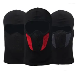 Berets Balaclava For Men Winter Cycling Face Mask Motorcycle Warm Headgear Outdoor Ski Philtre Mesh Breathable Cover