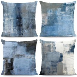 Pillow Home Cover Tie Dyed Ink Printing Throw Sofa Gift Seat