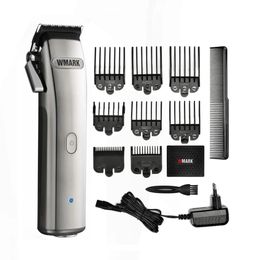 Trimmer Wmark Ng9001 Dlc Fade Blade 9000rpm Microchipped Magnetic Motor 4400 Battery Hair Clipper Trimmer