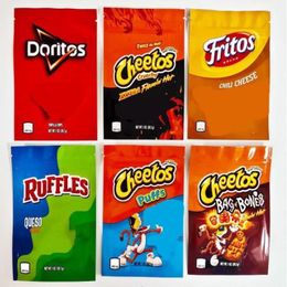 In Stock 600mg Doritos chips mylar bags snack cheetos puffs crunchy packaging bag 1OZ Fritos ruffles empty smell proof zipper pouch edi Nuvi