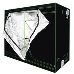 Grow Lights Reflective Mylar Waterproof Grow Tent Green plant room with Obeservation Window and Floor Tray for Indoor Flowers Plan308I