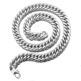 Chains 13mm Curb Necklace Stainless Steel Cuban Link Chain Necklaces Fashion Mens Or Womens Jewellery 7inch-40inch