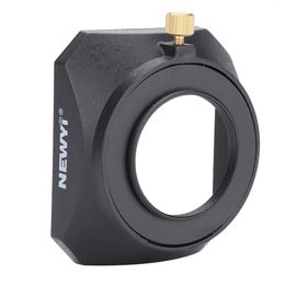 YI 55mm 58mm Square Shape Lens Hood Screw Mount Accessory Universal for Mirrorless Cameras Digital Video Camera 231226