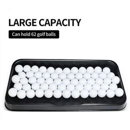 Golf Ball Tray For Practice Mat Rubber Golf Ball Range Practice Training Holder High Impact Golf Ball Box Holder For Up To 62 231227