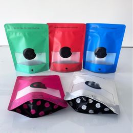 wholesale 7G 28G mylar bags Big package White red blue green Packaging Zipper Plastic pack Ahqbv Biuxp