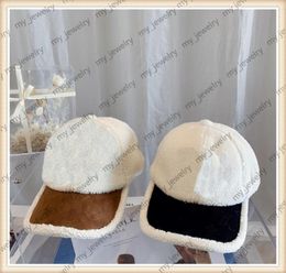 Winter Plush Beanie Caps Quette High Quality Street Hats V Letter Fashion Baseball Cap For Man Woman Imitation Rabbit Hair Hat 1115805130