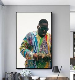 Biggie Smalls Canvas Art Posters and Prints Portriat of Biggie Smalls Canvas Paintings on the Wall Art Modern Picture Home Decor1915584