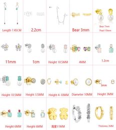 Fahmi 2022 New Style 100% 925 Sterling Silver cute Bear Trend Fashion Ladies Beauul Classic Earrings Jewelry Factory Direct Wholesale6272235