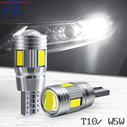 New 2x Car T10 LED Bulb W5W 194 LED Signal Light 12V 6000K Auto Claerance Wedge Side Trunk Lamps 5630 10SMD No error