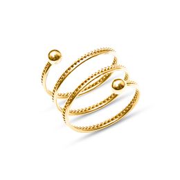 Creative Women'S Rotating Rope Stone Sun Moon Ring Stainless Steel Plated 18k Gold Fashion Party Jewelry