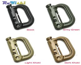 NEW 10pcslot Plastic Carabiner for Packages DRing Plastic Strong Tactical CarabinerKeychain Buckles 8829404