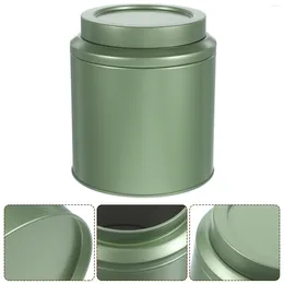 Storage Bottles Tinplate Tea Canister Food Jar Sealed Containers For Green Bag Organiser With Airtight Lids Jars