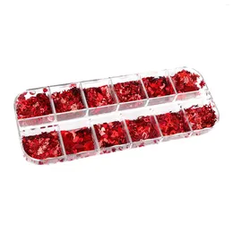 Nail Art Decorations Valentines Day Glitter Sequins Paillettes Shiny Red Decals For Nightclub Festival Phone Cases Cosplay Fashion Show