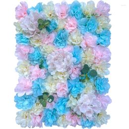 Decorative Flowers 40X60CM Artificial Flower Wall Dahlia Pai Wedding Supplies Silk Decoration Window Background