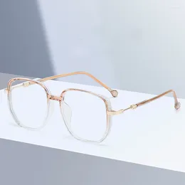 Sunglasses Vintage Square Metal Glitter Frame Reading Glasses Women Fashion Optical Eyewear Anti-blue Light Presbyopia Eyeglasses