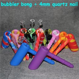 Bins Silicone Wax Kit Set with square sheets pads mat barrel drum Silicone Hammer Bubbler bong bubbler water pipe tobacco pipe bongs