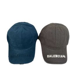 Ball Caps Men's and women's designers casquette sports denim ripped Ball Caps solid Colour B letter outdoor couple hats GQ5J