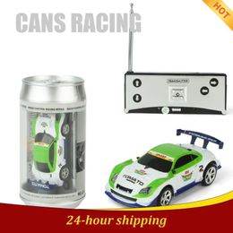 Can Mini RC Car Electronic Radio Remote Control Racing High Speed Vehicle Gifts For Kids Machine TSLM1 231227