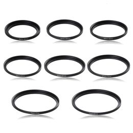 100 Pieces Metal Thread Step Up Ring Camera Lens Filter Adapter 49mm52mm55mm58mm62mm67mm72mm77mm82mm UV Mount 231226