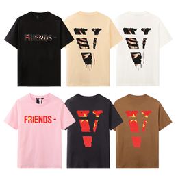 Designer T-shirt Brand V Shirts Mens Womens Short Sleeve T Shirts Summer Causal Tees Hip Hop Streetwear Tops Shorts Clothing Clothes Various Colors-9