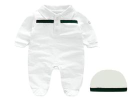 baby Rompers boy girl kids 12 years old newborn 100cotton Newborn Long sleeve short sleeves jumpsuit hat 2 piece set G0016576731