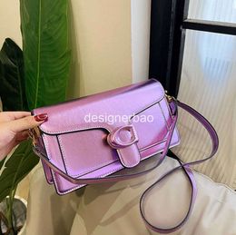 women summer bag y2k crossbody bags designer purse handbag Fashion Bright Leather Small Square Green Messenger Bag Top Handle Shoulder Bags