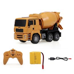 HUINA 1333 1 18 2.4G Concrete Mixer Engineering Truck Light Construction Vehicle Toys Fast 231227